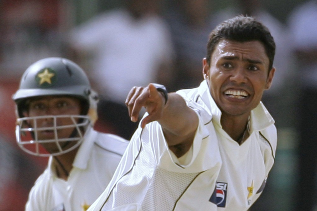 Pakistan’s Danish Kaneira appeals during a test match against Sri Lanka in 2009. Photo: AP