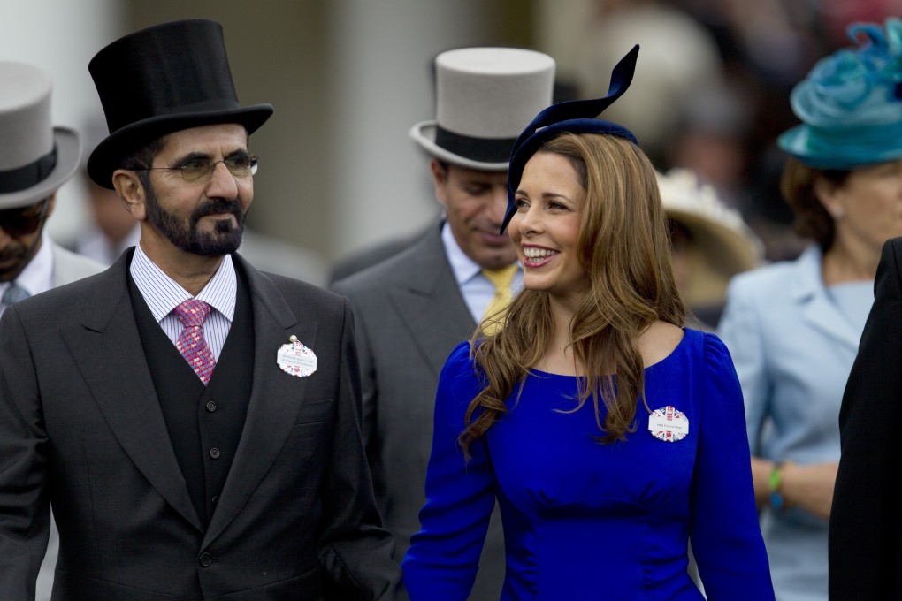 Sheikh Mohammed bin Rashid, the ruler of Dubai, and his wife Princess Haya of Jordan at Royal Ascot in Britain during happier times. Photo: AP
