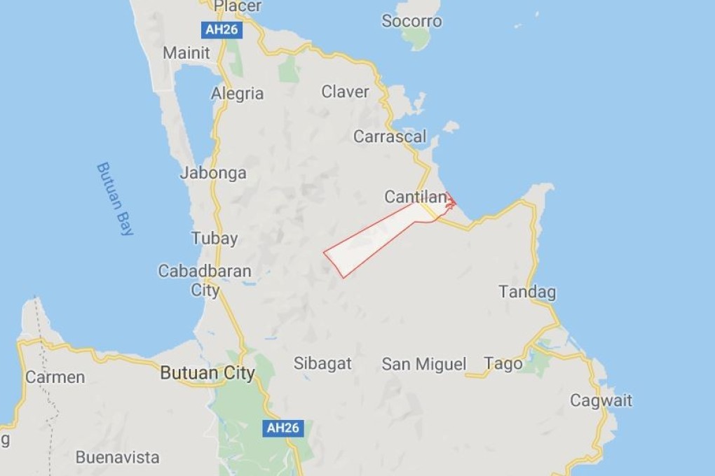 The epicentre of the quake was near Madrid town in Surigao del Sur, Mindanao. Photo: Google Maps