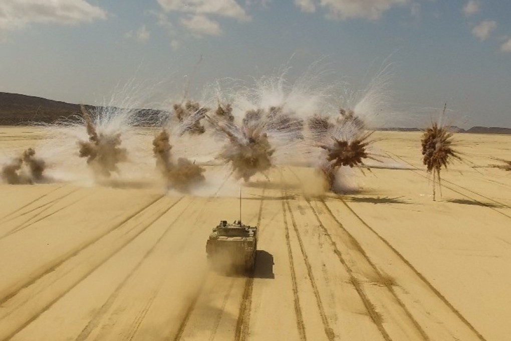 Chinese troops take part in an exercise in Djibouti. Photo: Weibo