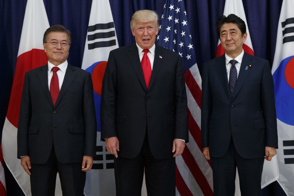 As tensions flare between Tokyo and Seoul, expectations of Washington stepping up to get the neighbours back on good terms are much lower than before. Photo: AP