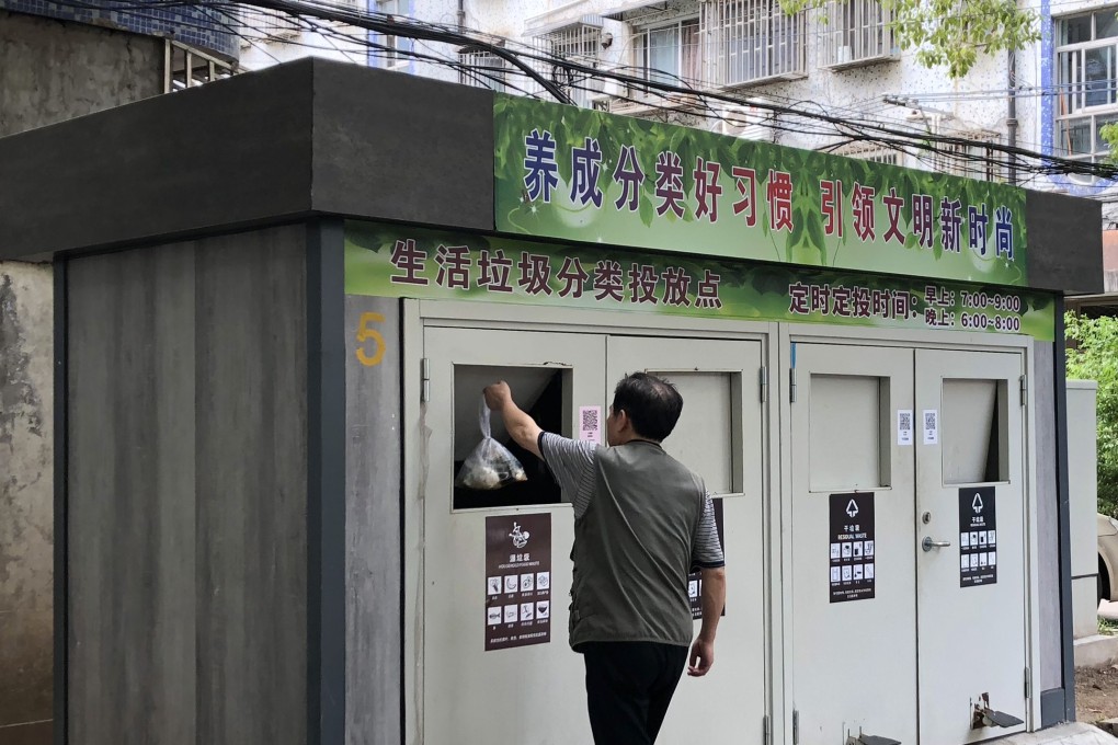 The new waste-sorting rules took effect in Shanghai on July 1. Photo: Alice Yan