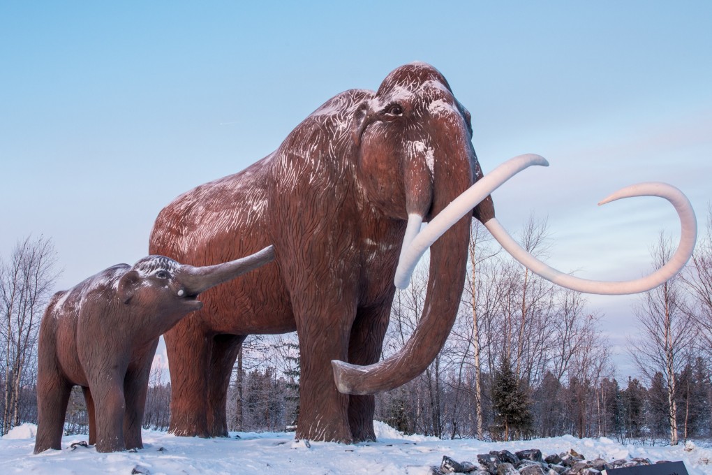 A mammoth monument in western Siberia, Russia. Melting permafrost has made it easier for locals to retrieve the remains of woolly mammoths and sell them on to China. Photo: Shutterstock