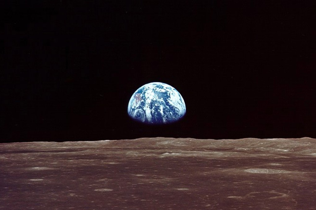Earth viewed from the Apollo 11 lunar landing module prior to its landing on the moon in 1969. File photo: Nasa