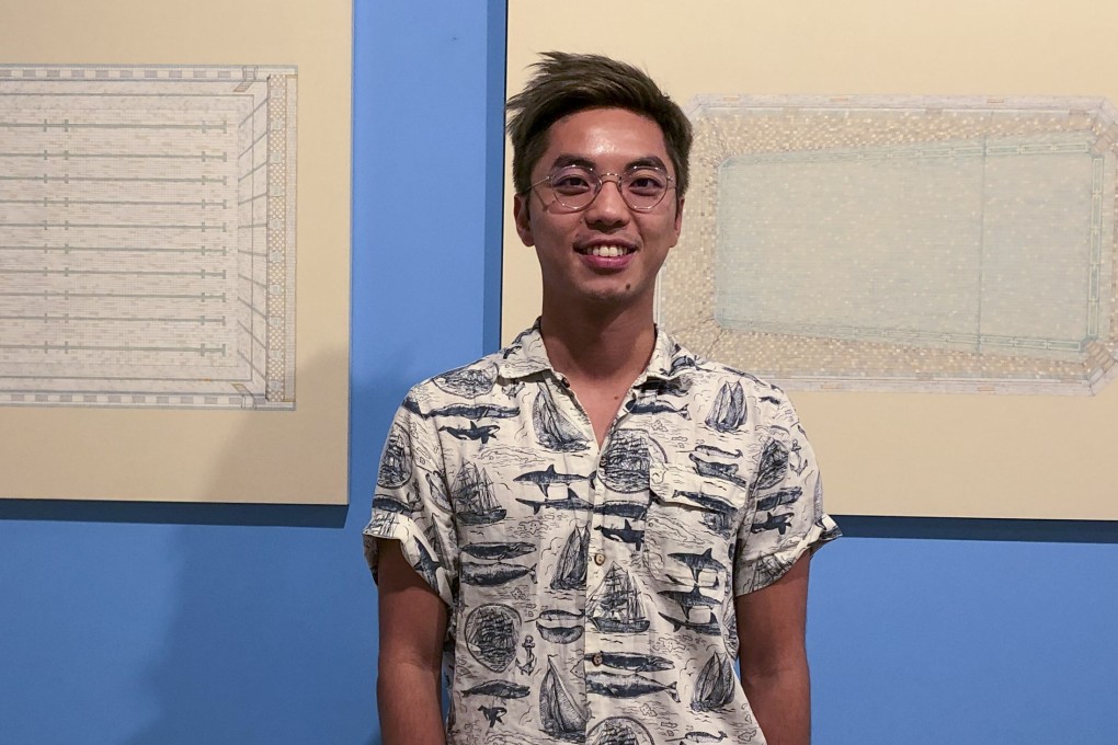Hong Kong artist Chan Wai-lap at his solo exhibition I Say Marco, You Say Polo. Photo: Enid Tsui