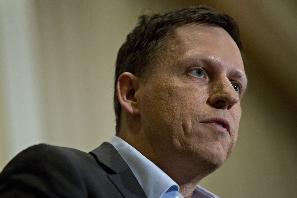 Peter Thiel singled out Google for trying to get its search engine back into China while deciding to let lapse a US Defence Department contract that gave the military access to its AI tools. Photo: Bloomberg