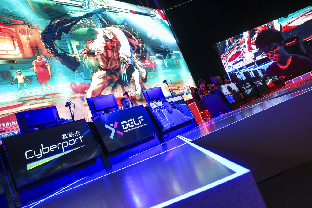 Cyberport’s new e-sports venue in Hong Kong. Industry analyst Newzoo says global e-sports audiences will rise from 454 million in 2019 to over 640 million by 2022. Photo: K Y Cheng