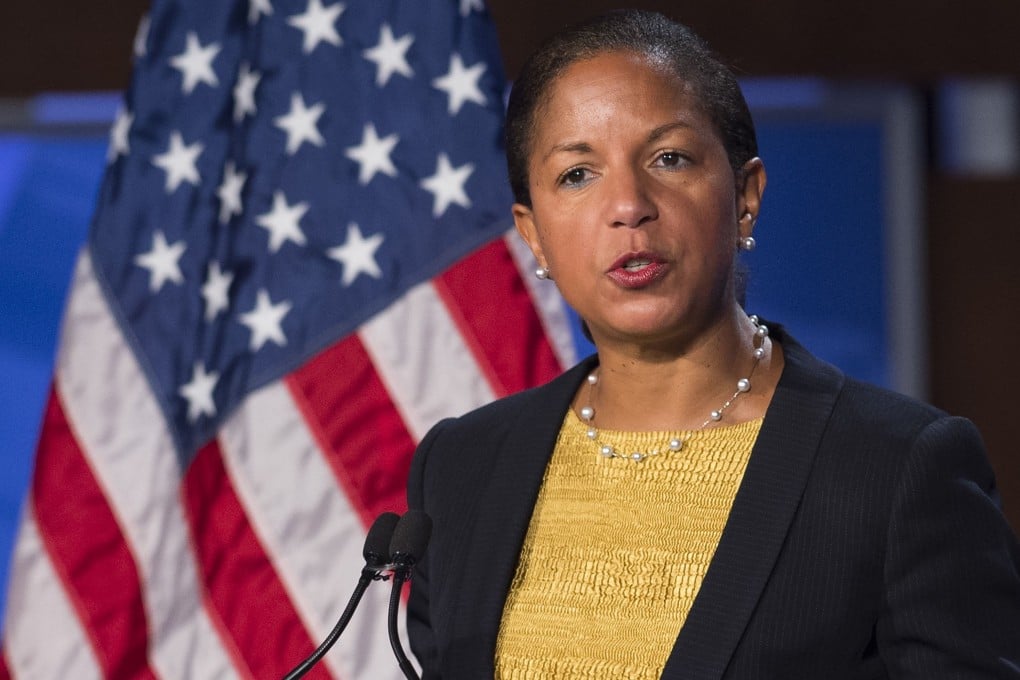 Former US national security adviser Susan Rice said Chinese diplomat Zhao Lijian was “shockingly ignorant” after his comments on Twitter. Photo: AFP