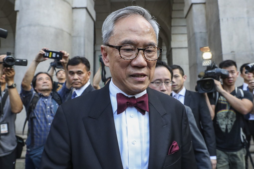 Former chief executive Donald Tsang leaves the Court of Final Appeal in Central on May 14. The court cleared Tsang of the charge of misconduct in public office on June 26. Photo: Winson Wong