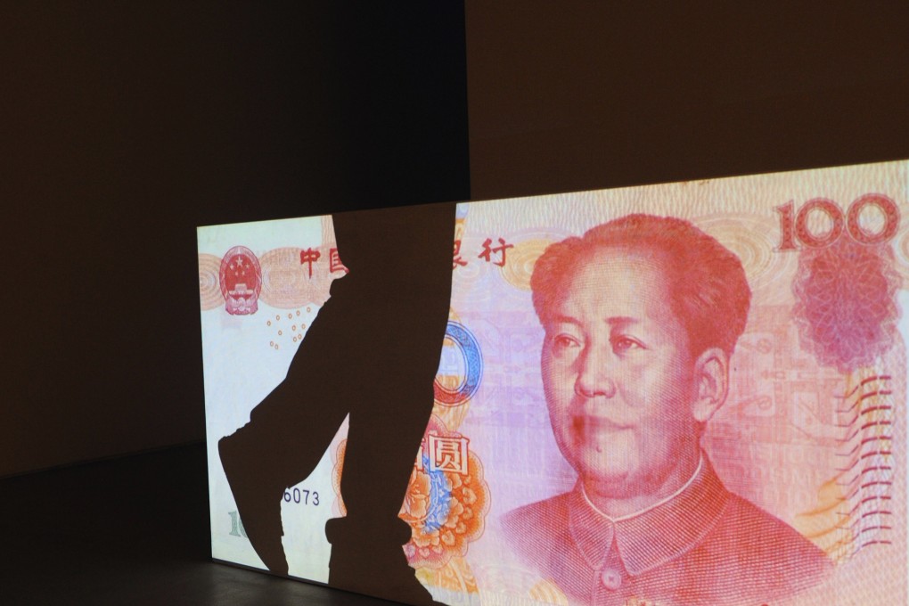 Fitch estimates that shadow-banking assets declined to about 55 per cent of nominal GDP in 2018 from 68 per cent in the previous year. Photo: AFP