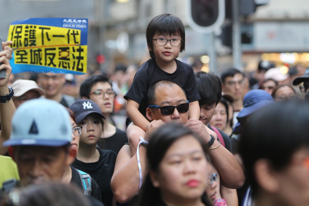 An estimated two million Hongkongers took part in a protest on June 16 against the extradition bill. The marchers come from all age groups and include students, young couples with toddlers, the young and the middle-aged, the disabled and disadvantaged, and the elderly. Photo: Winson Wong
