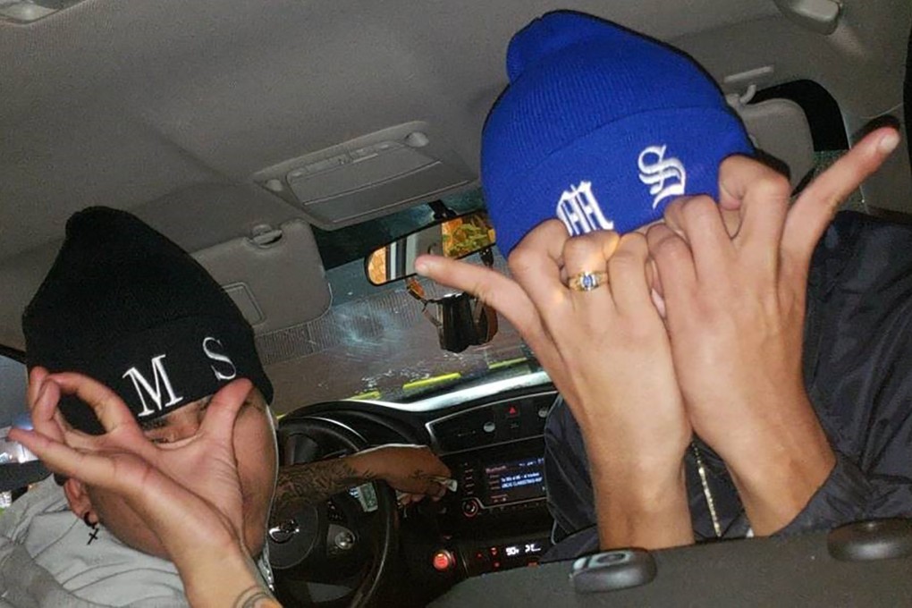 An undated image released on Tuesday shows alleged MS-13 gang members. Photo: US Justice Department via AFP