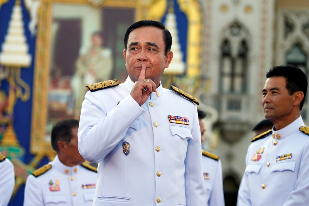 Thailand’s Prime Minister Prayuth Chan-ocha after the group photo session with his new cabinet in Bangkok. Photo: Reuters