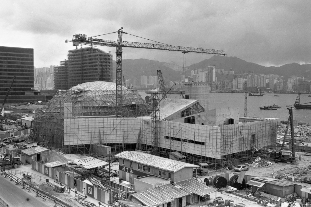 The Hong Kong Space Museum under construction in 1979. Photo: Yau Tin-kwai