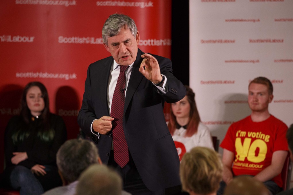 Former British prime minister Gordon Brown in September 2014. Photo: EPA