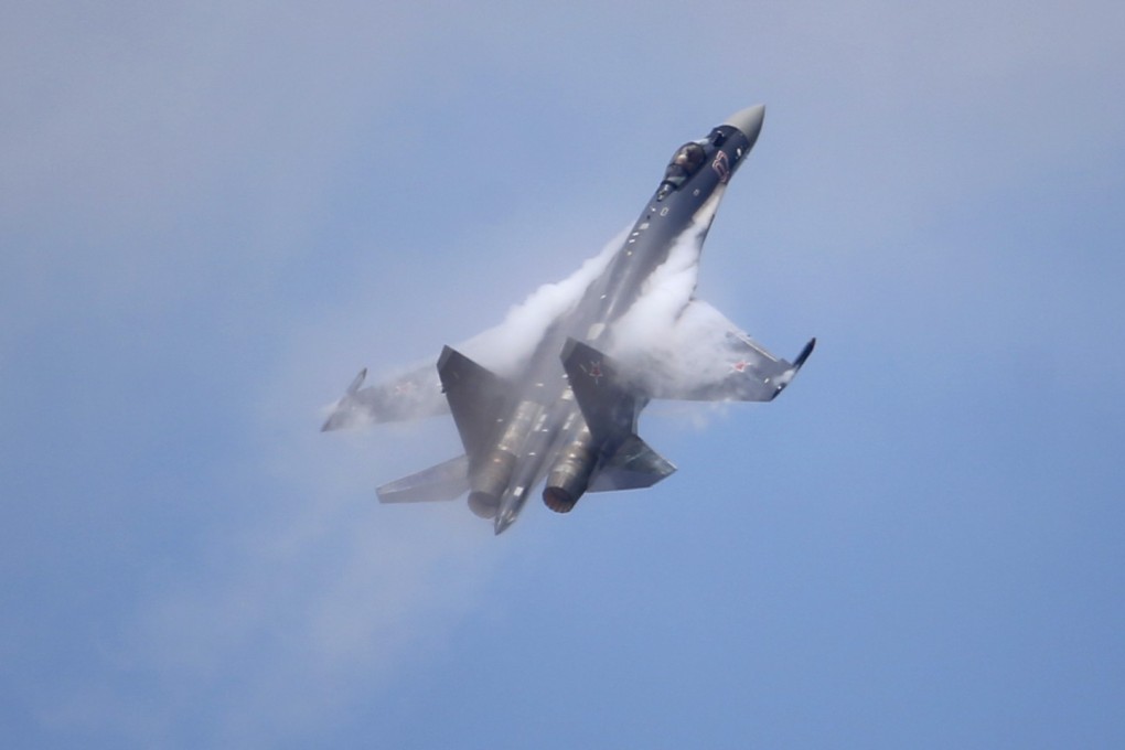 A Sukhoi SU-35 at the Paris Air Show in 2013. Photo: AP