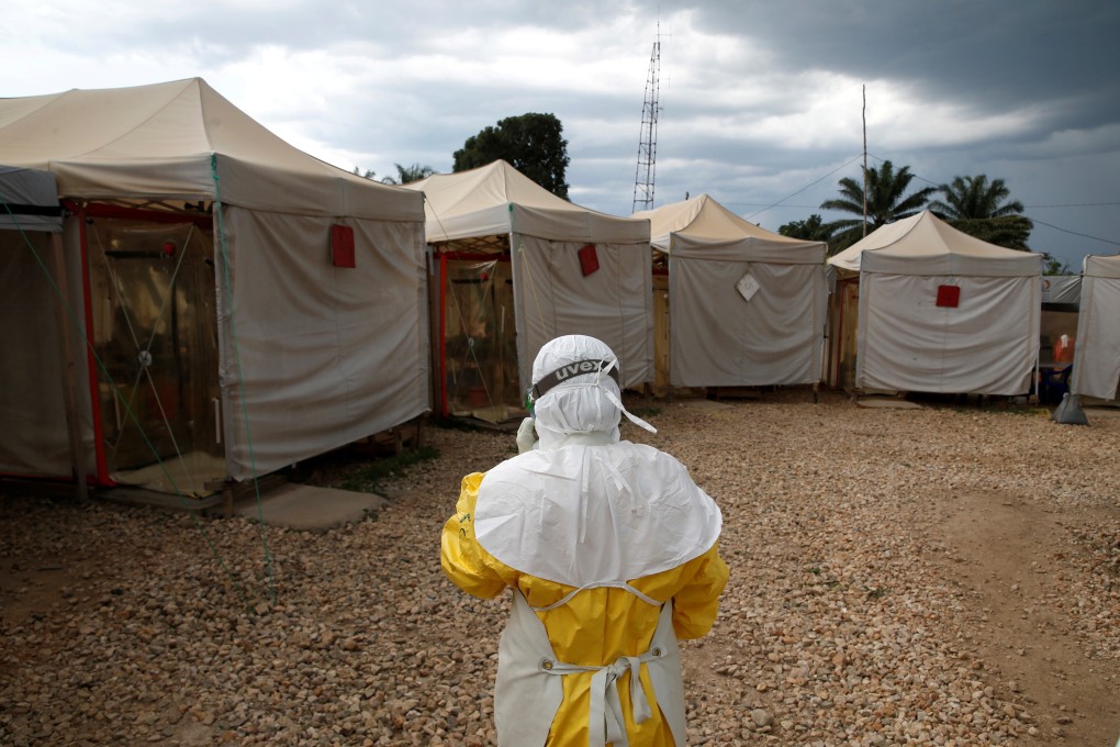 A health worker wearing Ebola protection gear at an Ebola treatment centre in Beni, in the Democratic Republic of Congo. File photo: Reuters