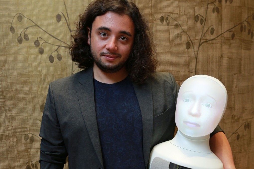 Samer Al Moubayed, co-founder and chief executive of Swedish robotics developer Furhat Robotics, was at the Forbes Under 30 Summit Asia in Hong Kong last week. Photo: Handout