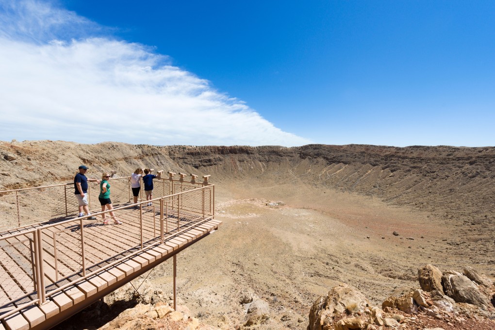 Meteor Crater, near Winslow, Arizona, where Apollo astronauts were trained to collect rock samples. Photo: Alamy