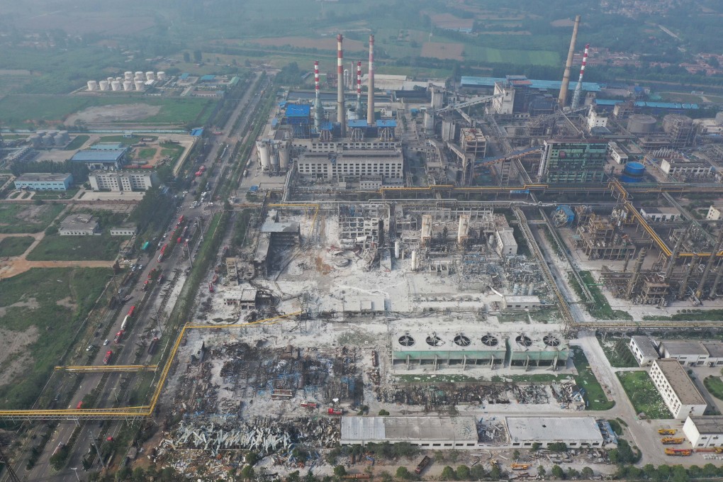 Fifteen people have now been reported dead after Friday’s explosion at a gas factory in central China. Photo: Xinhua