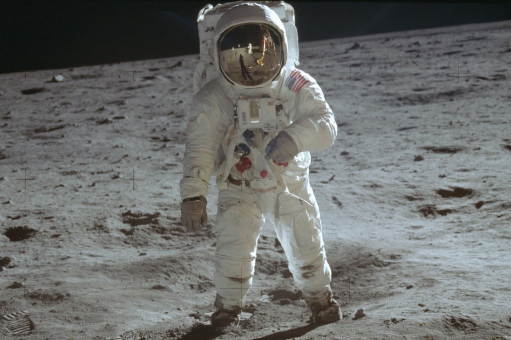 Astronaut Buzz Aldrin walks on the surface of the moon. File photo: Nasa