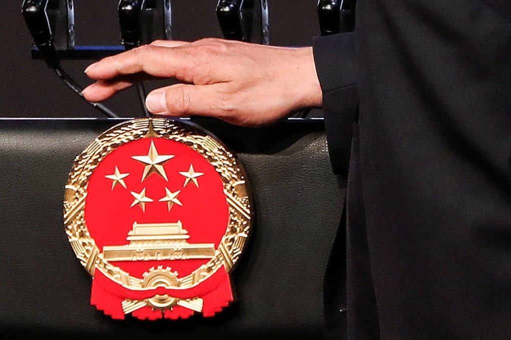 An official prepares a podium for Chinese President Xi Jinping at last year’s Apec summit, one of 591 overseas events involving China’s commerce ministry in 2018. Photo: Reuters