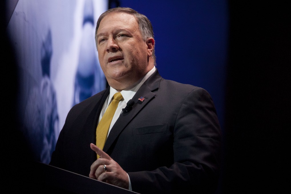 US Secretary of State Mike Pompeo’s announcement was Washington’s latest step to ratchet up economic pressure on Tehran. Photo: Bloomberg