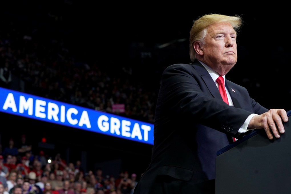 US President Donald Trump speaks during a “Make America Great Again” rally in Grand Rapids, Michigan, on March 28, 2019. Photo: Reuters