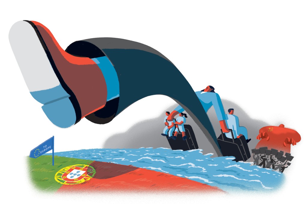 While Hongkongers have been known to move to places such as Taiwan and Canada, an increasing number have started considering less traditional locations, like Portugal. Illustration: Kaliz Lee