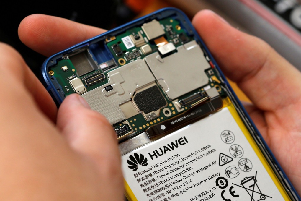 A Huawei cell phone is refurbished in Lusignac, France. Media reports suggested the Chinese telecoms giant secretly collected personal data in the Czech Republic and helped North Korea build its wireless network. Photo: Reuters
