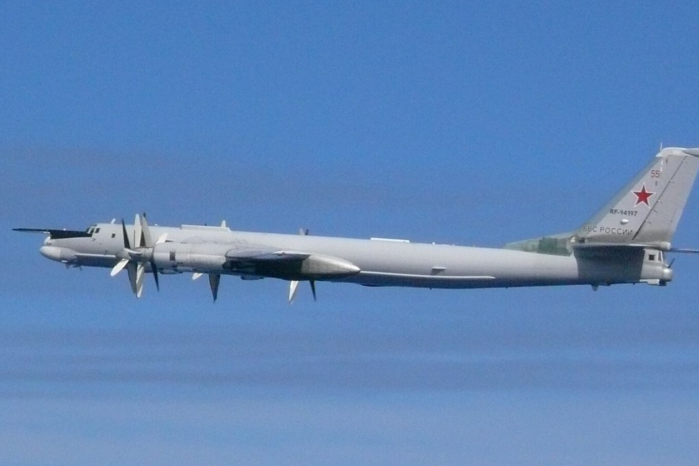 A Russian bomber photographed by the Japan Air Self-Defence Force. Photo: Reuters