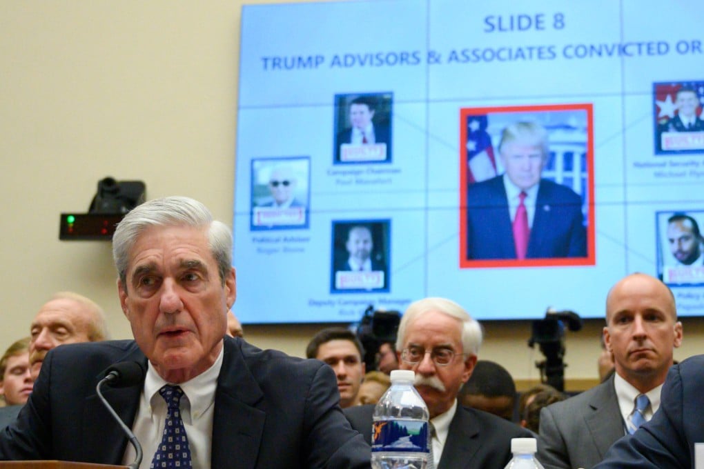 Robert Mueller testifies before the House Select Committee on Intelligence in Washington on Wednesday. Photo: AFP