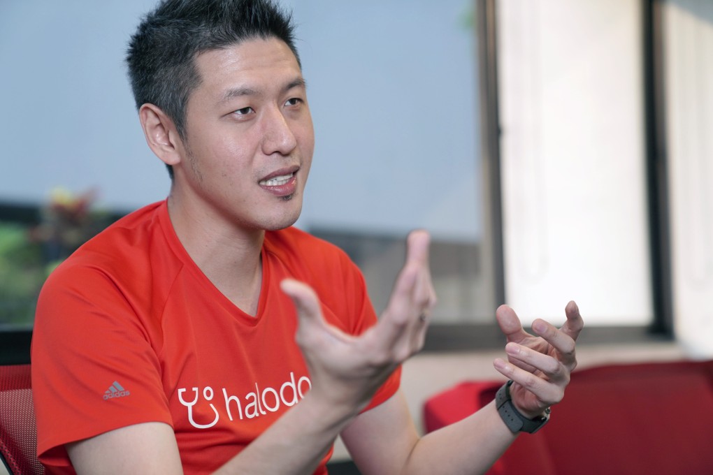 Jonathan Sudharta, co-founder and chief executive of Halodoc, speaks during an interview at the company's office in Jakarta, Indonesia, on July 10, 2019. Photo: Bloomberg