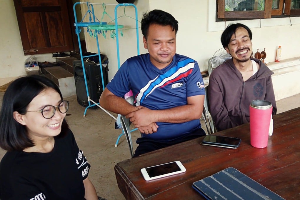 Faiyen band members, from left, Romchalee “Yammy” Sombulrattanakul, Worravut “Tito” Thueakchaiyaphum and Nithiwat “Jom” Wannasiri. Photo: AFP
