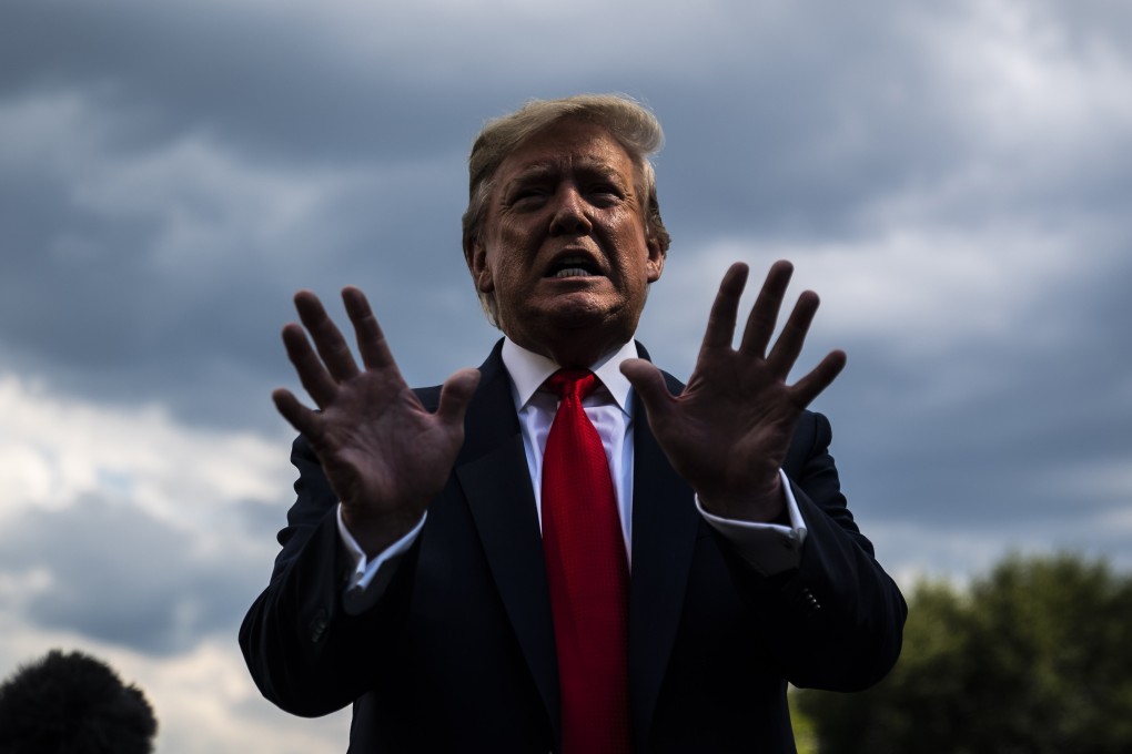 US President Donald Trump blasted the ‘phoney cloud” created by the investigation and said ‘there was no defence to this ridiculous hoax’. Photo: The Washington Post