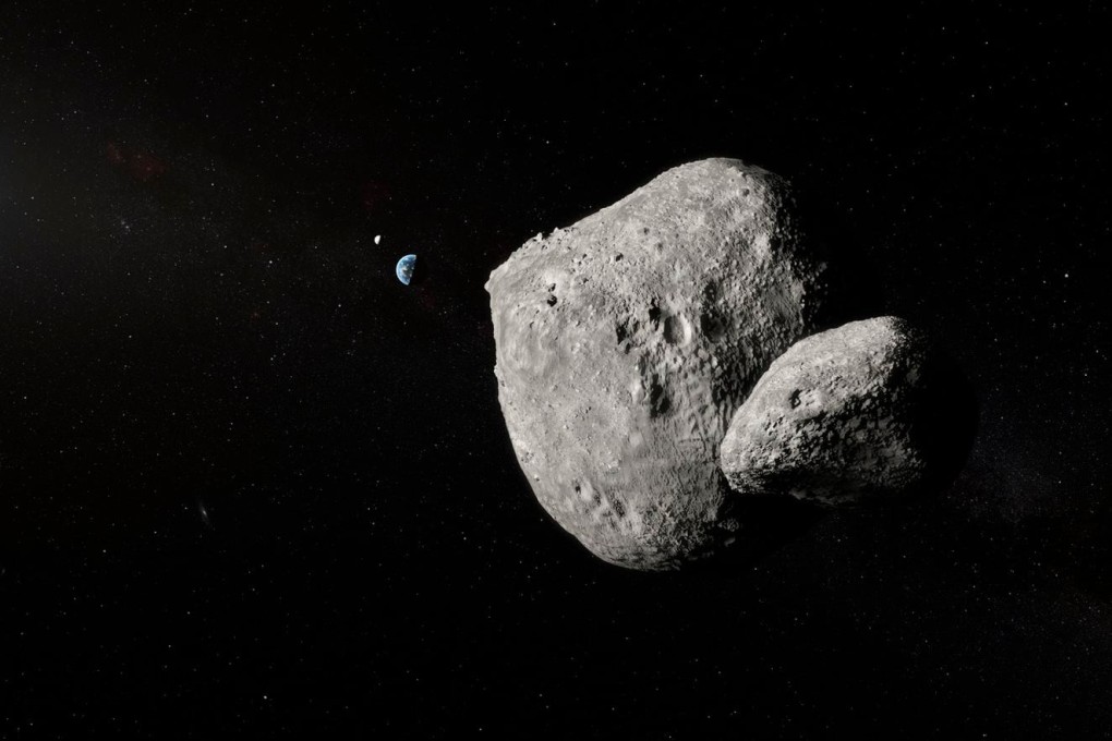 An undated image of an asteroid in space. Nasa confirmed that on July 25, Asteroid 2019 OK passed about 73,000km (45,000 miles) from Earth, roughly one-fifth the distance to the moon. File photo: AP