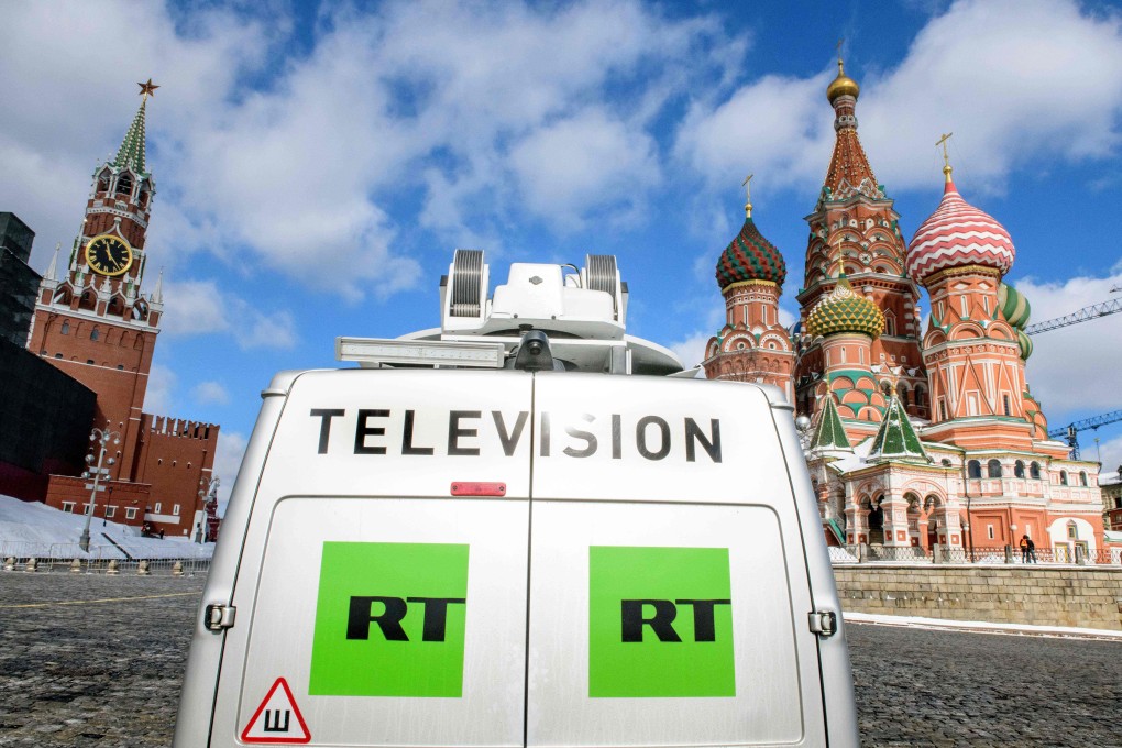 Britain’s media watchdog has imposed a fine on the Kremlin-backed TV channel RT. Photo: AFP