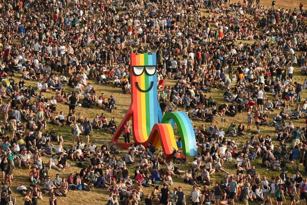 Music fans at the Glastonbury festival in England, which this year banned the sale of single-use plastic bottles. Photo: AFP