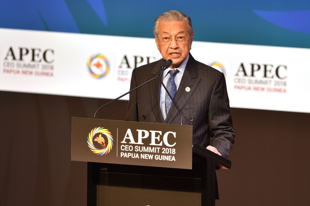 Malaysian Prime Minister Mahathir Mohamad, whose country will chair the Asia-Pacific Economic Cooperation for 2020. Photo: AFP