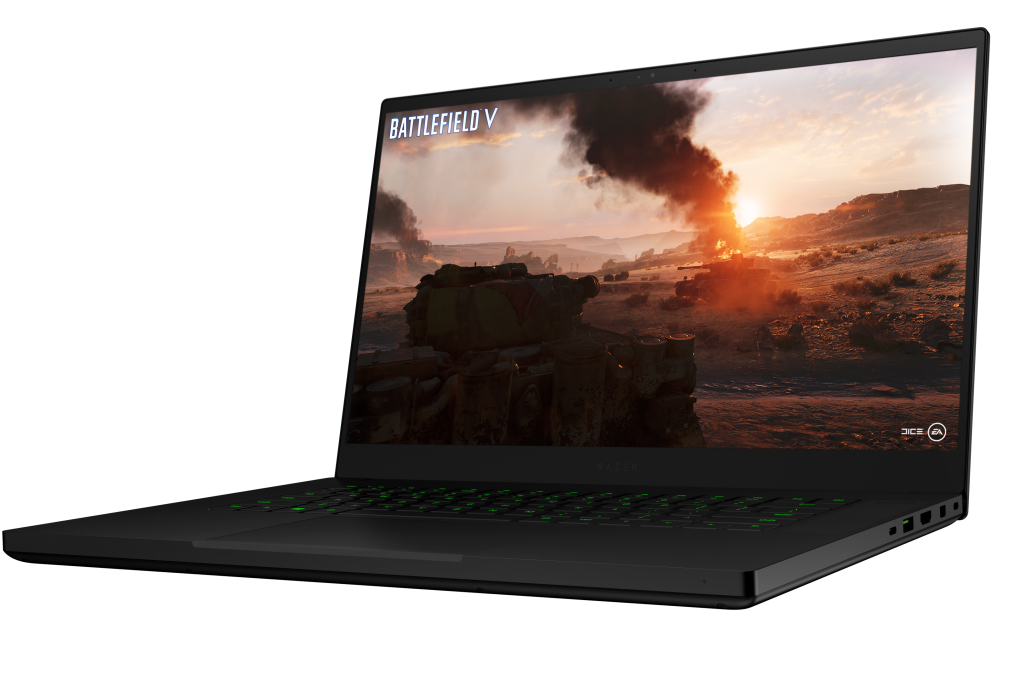 The Razer Blade 15 Advanced 2019 model gaming laptop comes with a matt 15.6-inch, full-HD screen flanked by slim bezels on the top and sides. A 4K OLED touch screen option is also available in selected markets. Photo: Razer