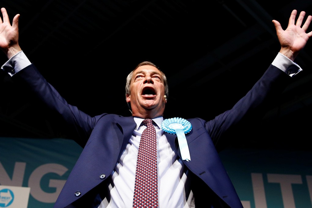 Nigel Farage said the Brexit Party was prepared to contest every seat in the next election. File photo: Reuters
