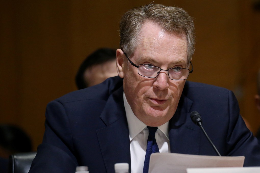 US Trade Representative Robert Lighthizer testifies at a Senate Finance Committee hearing on June 18. Photo: Reuters