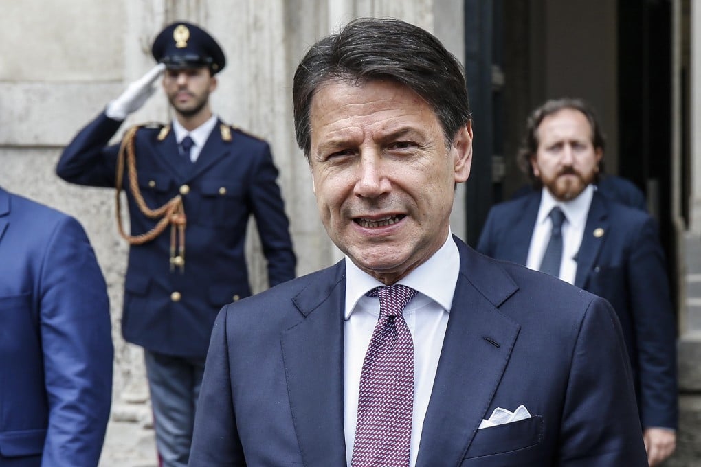 Italian Prime Minister Giuseppe Conte appears to have lost some of his enthusiasm for China’s belt and road plan. Photo: EPA-EFE