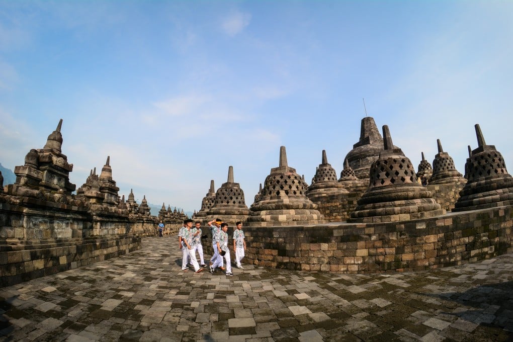 Borobudur on Java, Indonesia, is the world’s largest Buddhist temple. Photo: Alamy