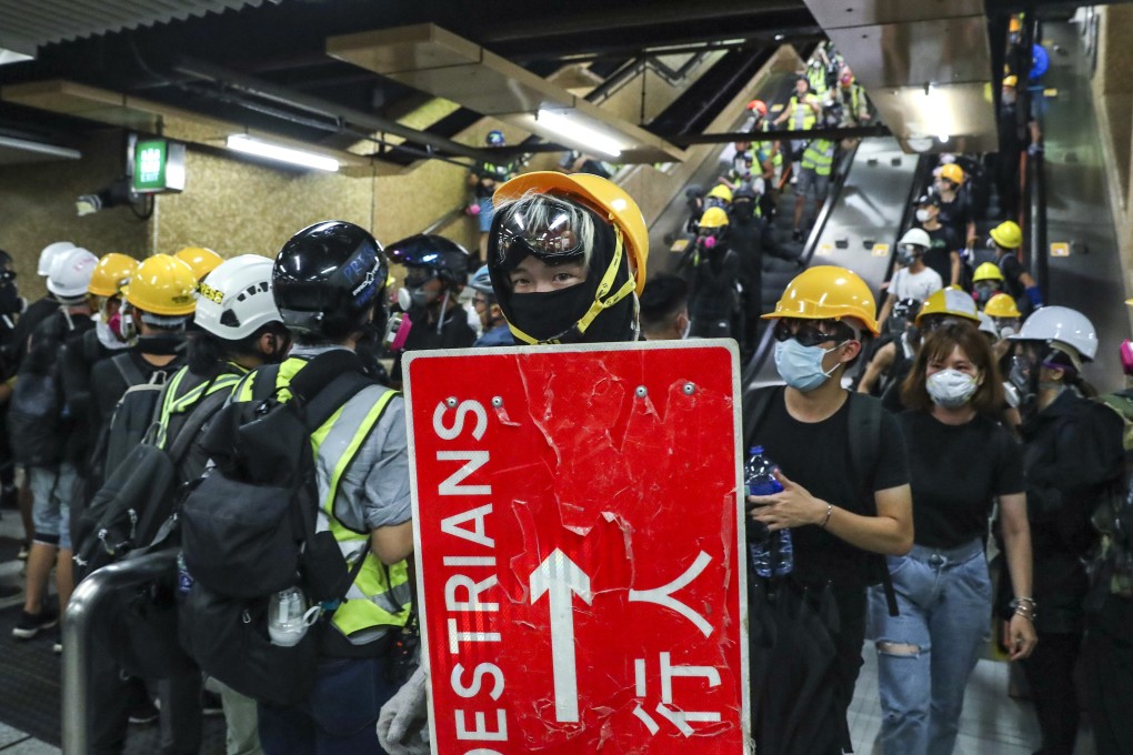 Those who support Hong Kong’s young protesters say they are students with not enough to buy meals after spending on protective gear. Photo: Sam Tsang