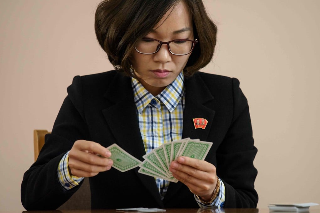 Memory competitor Pang Un-sim. Photo: AFP