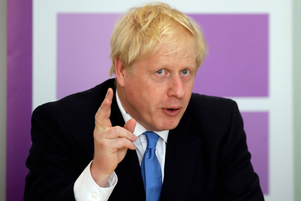 Britain's Prime Minister Boris Johnson speaks during the first meeting of the National Policing Board at the Home Office in London on Wednesday. Photo: AFP