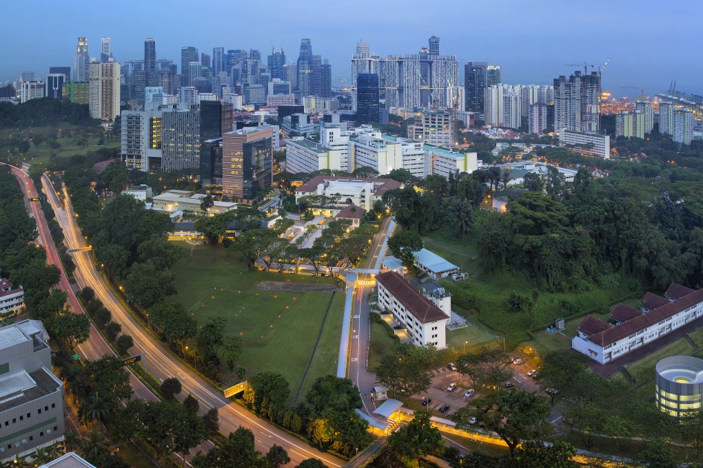 Singapore’s skyline with the Bukit Timah Central Expressway. Photo: Shutterstock