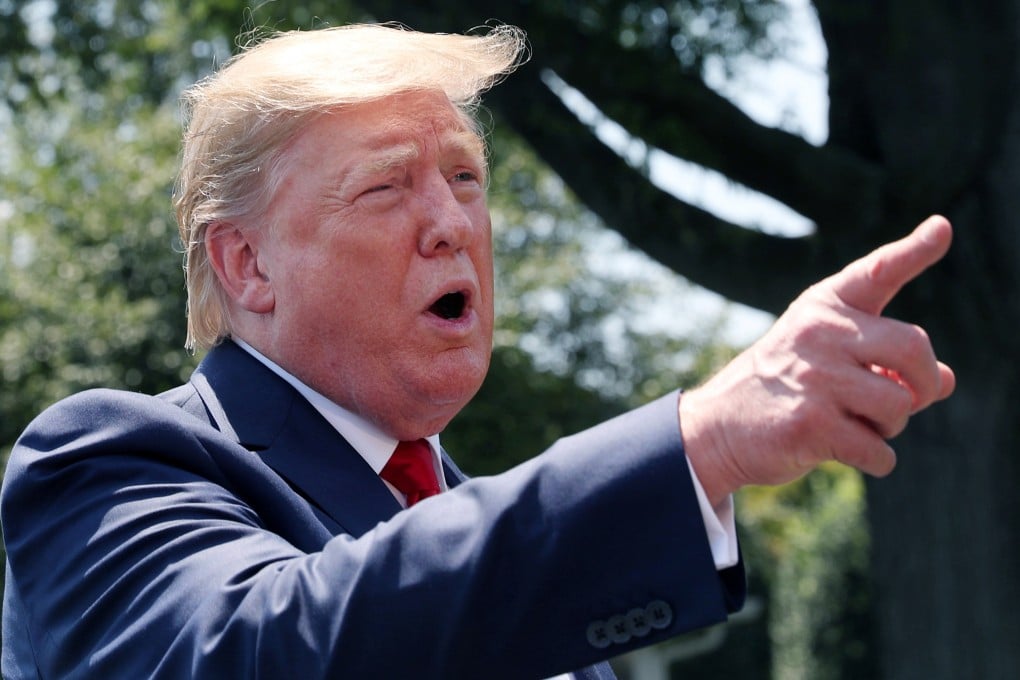 US President Donald Trump speaking in Washington on Tuesday. Photo: Reuters