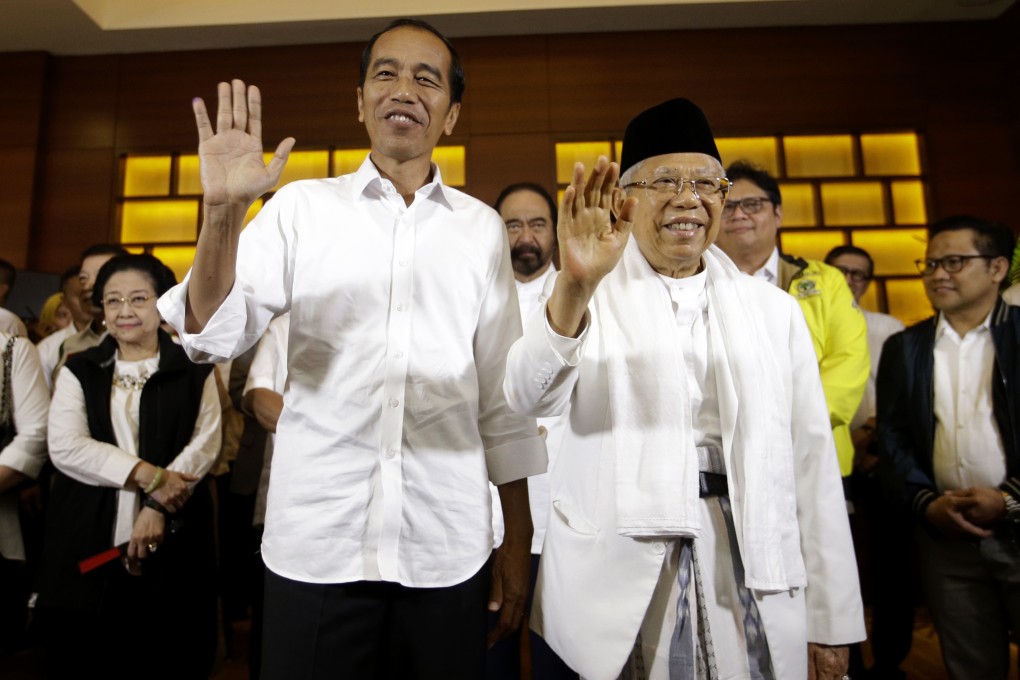 Indonesian President Joko Widodo and Vice-President Ma'ruf Amin. Photo: AP